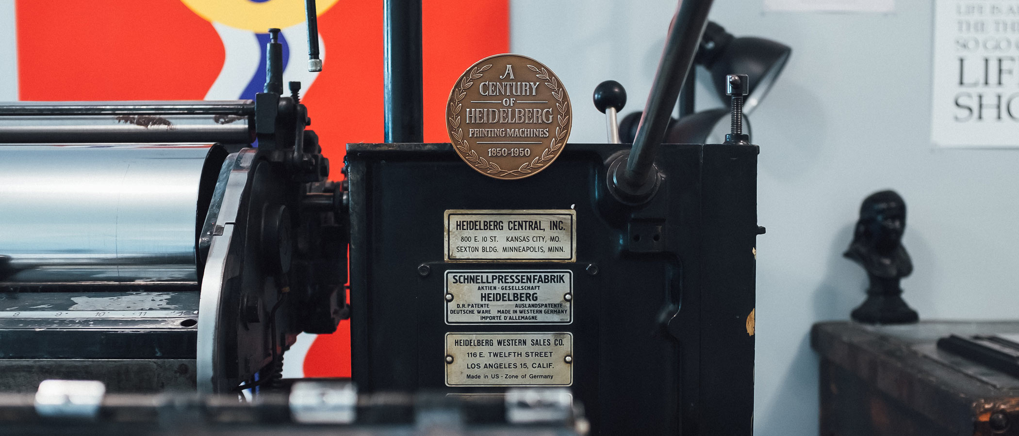 Paper Schmaper letterpress studio workspace in St. Louis, Missouri